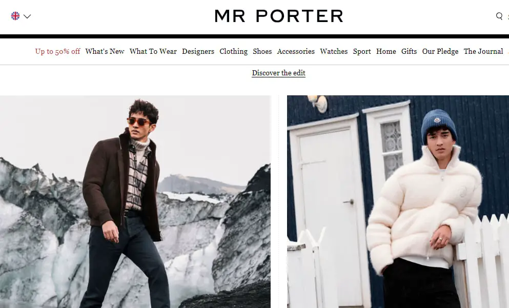 Mr Porter store