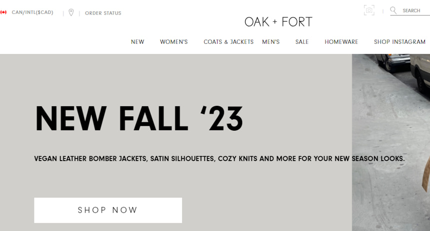 Oak + Fort store
