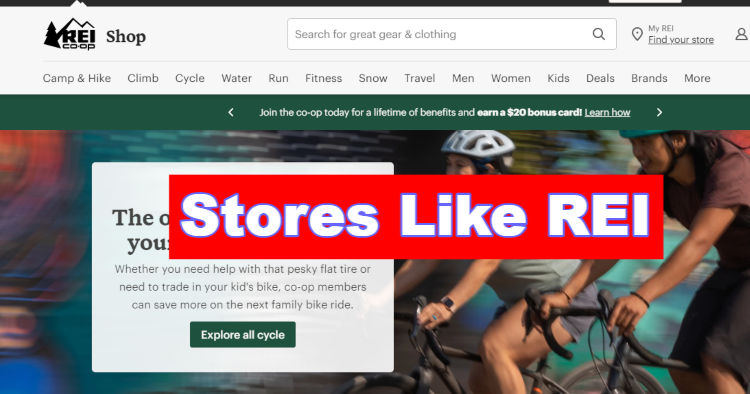Stores like REI