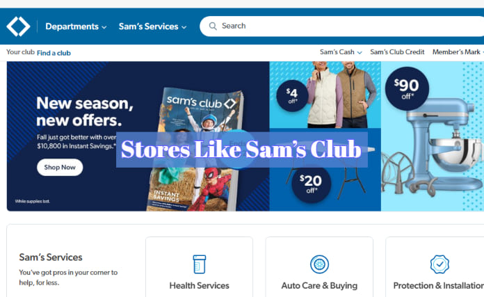 Stores Like Sam’s Club