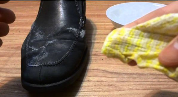 Vinegar on Leather Shoes