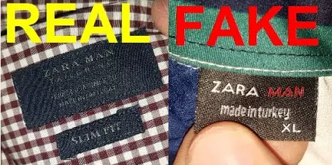 spot fake Zara clothes